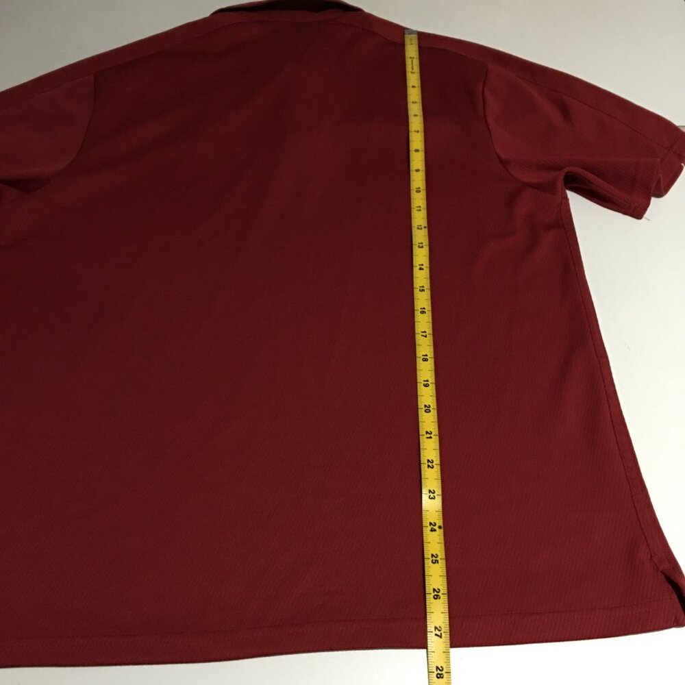 Oklahoma Sooners Nike Dri Fit Medium Polo Shirt Red Mens - Picture 9 of 9